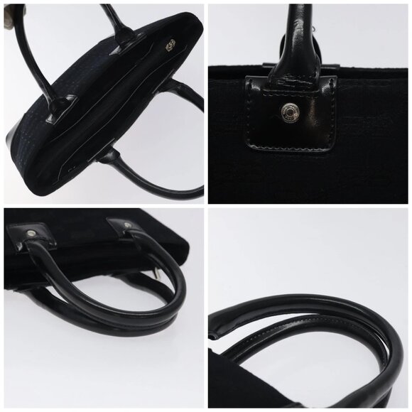 BALENCIAGA Hand Bag Canvas Black Auth SW1025 - Picture 16 of 16